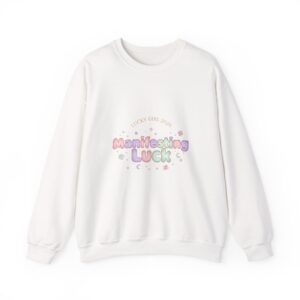 Manifesting Luck Crewneck Sweatshirt | Lucky Girl 2026, angel number shirt