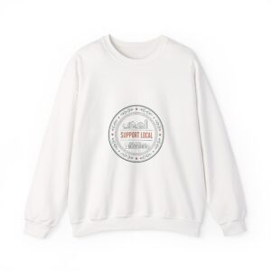 Support Local badge Crewneck Sweatshirt | shop local, made in USA