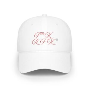 Low Profile Baseball Cap — Script "F*CK R.F.K." Embroidered Baseball Hat